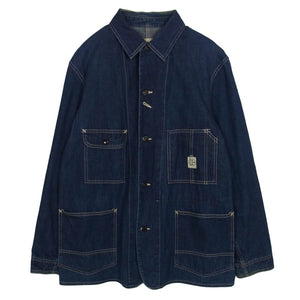 The REAL McCOY'S ザリアルマッコイズ LOT08 UNION C-97 デニム カバーオール インディゴブルー系 40【中古】