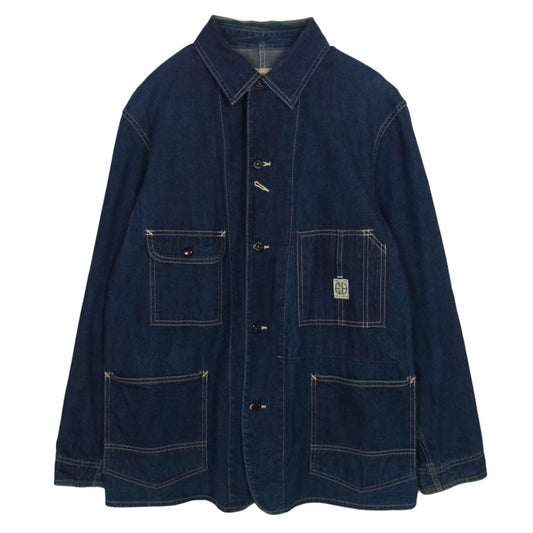 The REAL McCOY'S ザリアルマッコイズ LOT08 UNION C-97 デニム カバーオール インディゴブルー系 40【中古】