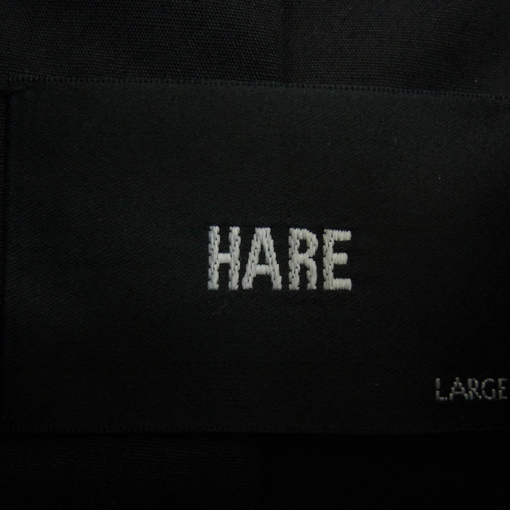 HARE ハレ HA030003N9 羊革 シープレザー シングル ライダースジャケット ブラック系 L【中古】