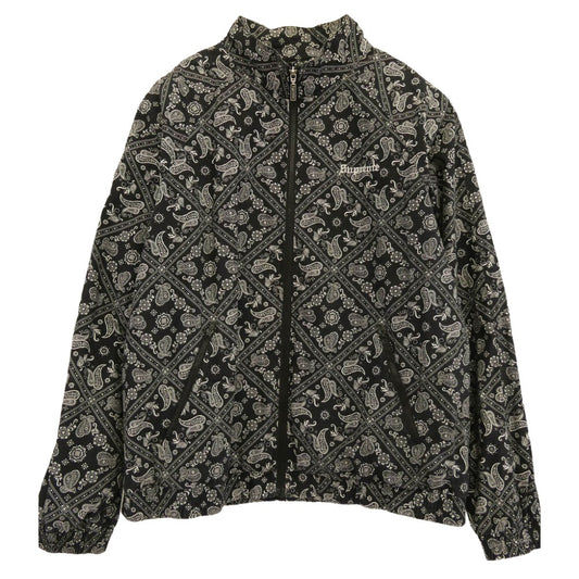 Supreme シュプリーム 18SS Bandana Track Jacket バンダナ ペイズリー トラックジャケット ブラック系 XL【中古】