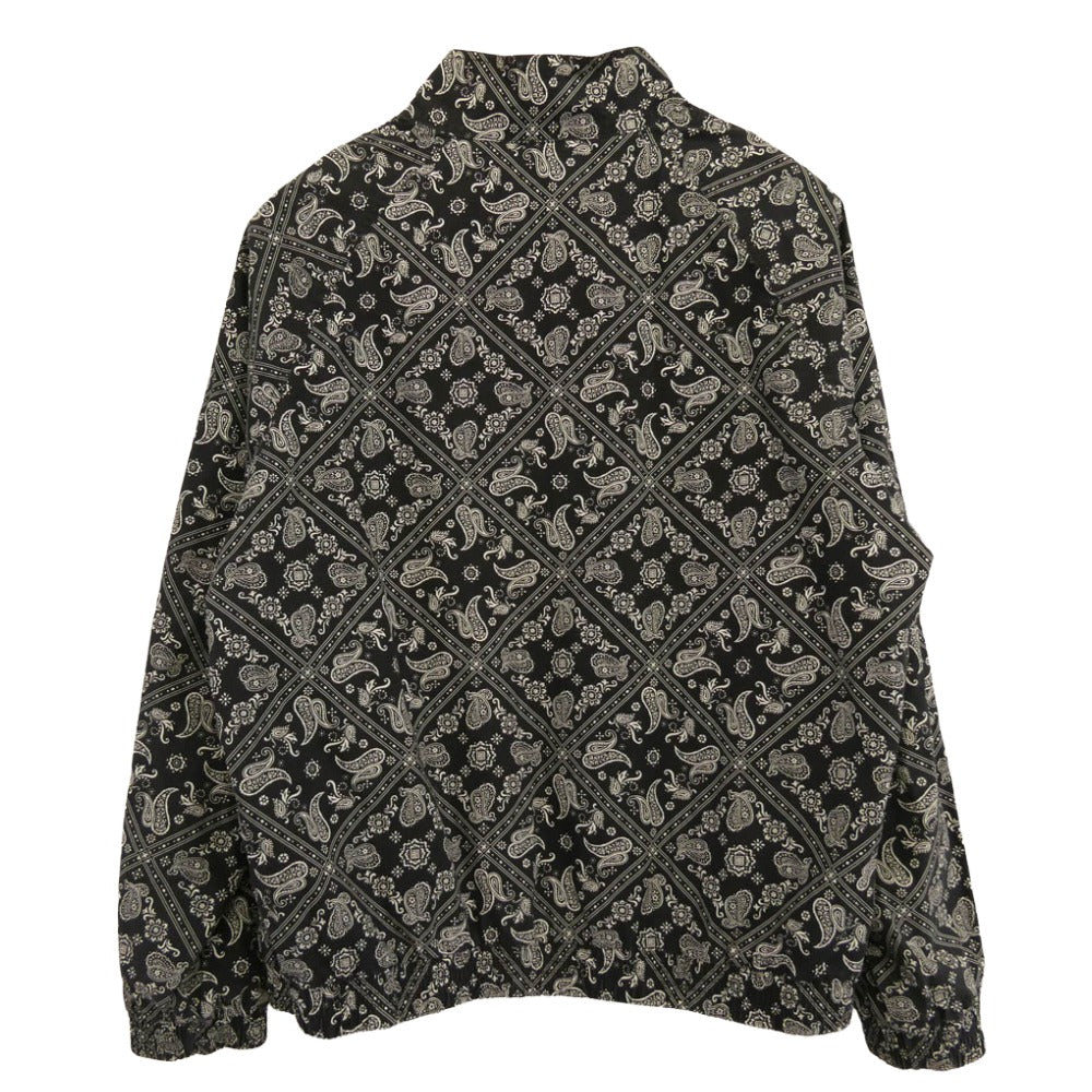 Supreme シュプリーム 18SS Bandana Track Jacket バンダナ ペイズリー トラックジャケット ブラック系 XL【中古】