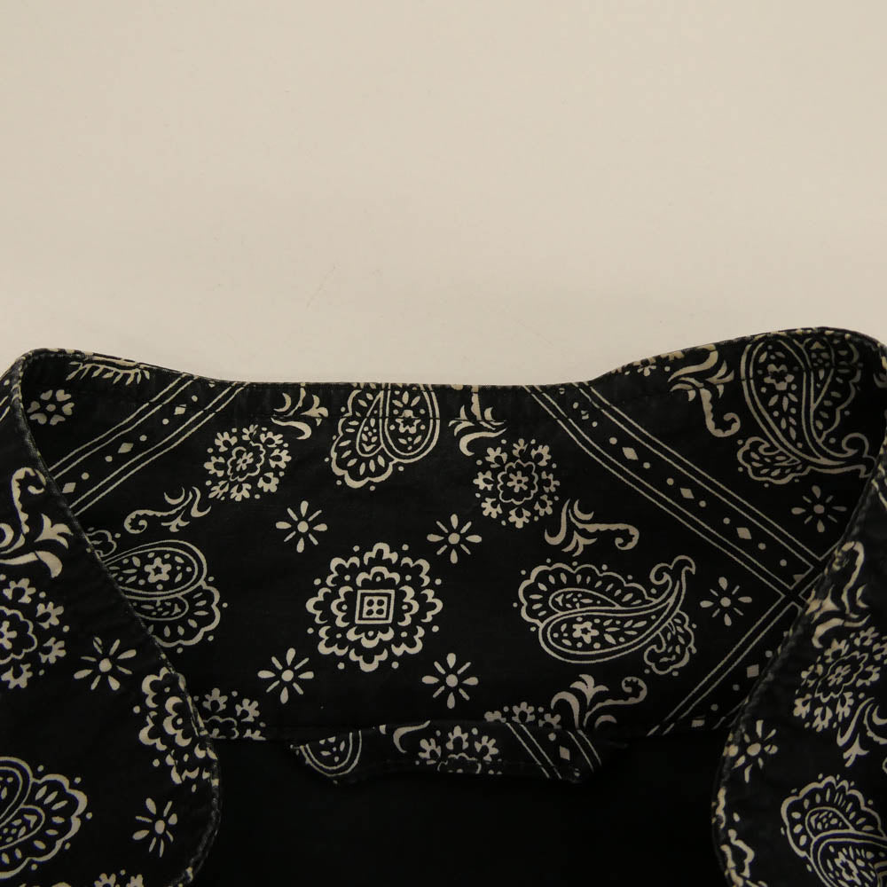Supreme シュプリーム 18SS Bandana Track Jacket バンダナ ペイズリー トラックジャケット ブラック系 XL【中古】