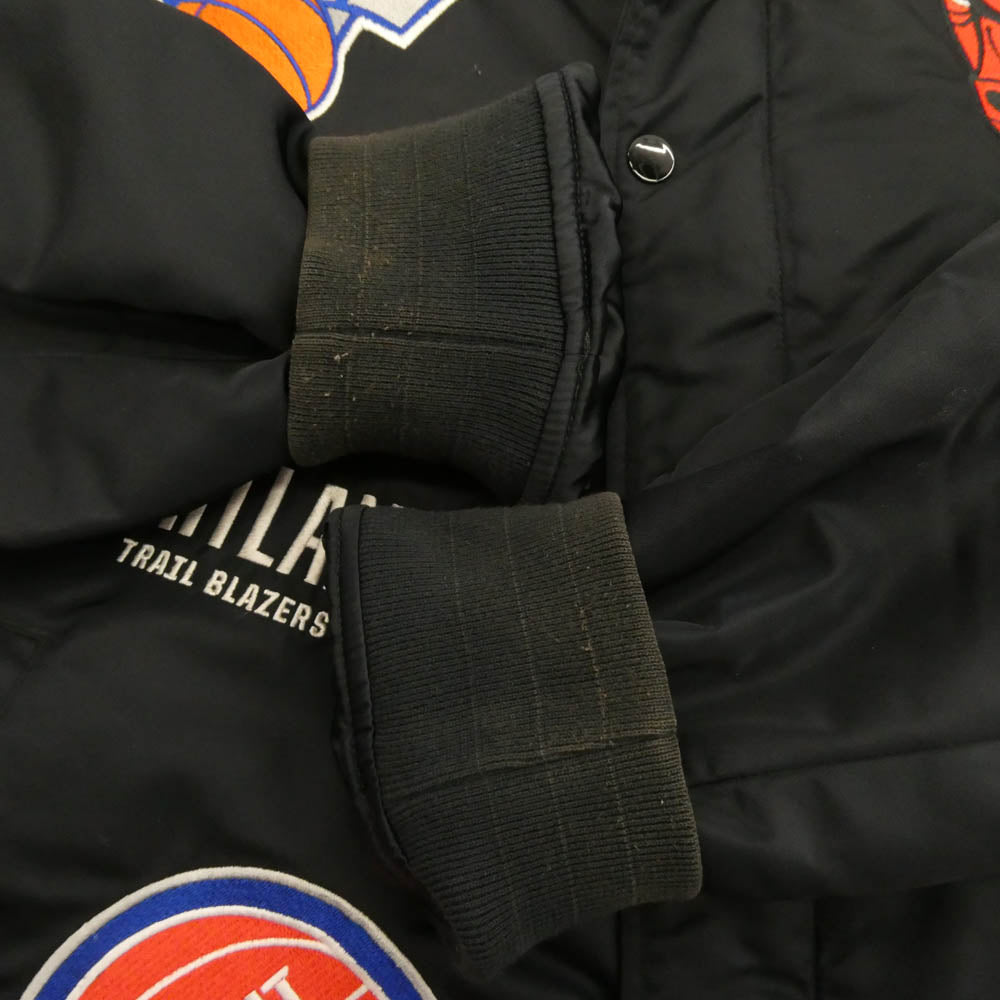 Supreme シュプリーム 18SS NIKE ナイキ NBA Teams Warm-Up Jacket ウォームアップ ジャケット ブルゾン スタジャン ブラック系 L【中古】