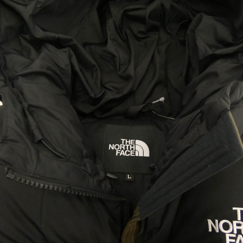 THE NORTH FACE ノースフェイス ND92331 NUPTSE HOODIE ヌプシ フーディー ダウン ジャケット カーキ系 L【新古品】【未使用】【中古】