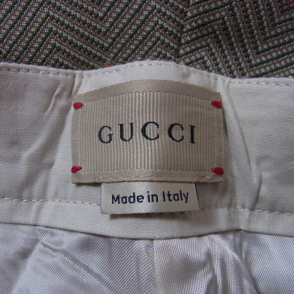 GUCCI グッチ 737829 チルドレンズ キッズサイズ バミューダパンツ ハーフパンツ ライトブラウン系 10(140/63)【極上美品】【中古】