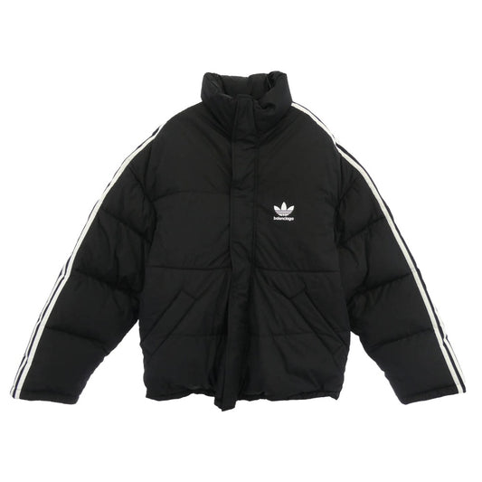 BALENCIAGA バレンシアガ 714898 TNO19 × ADIDAS アディダス 3 Line Oversized Down Jacket 3ライン オーバーサイズ ダウンジャケット ブラック系 38【極上美品】【中古】