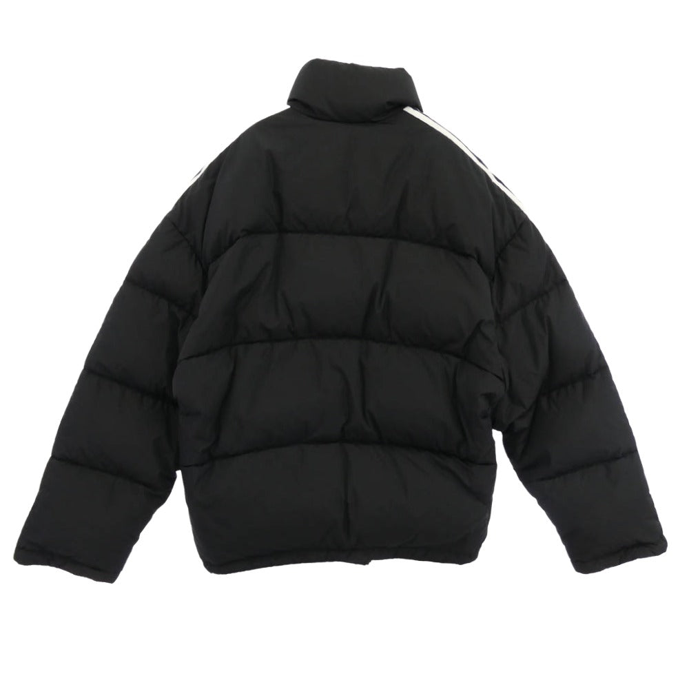BALENCIAGA バレンシアガ 714898 TNO19 × ADIDAS アディダス 3 Line Oversized Down Jacket 3ライン オーバーサイズ ダウンジャケット ブラック系 38【極上美品】【中古】