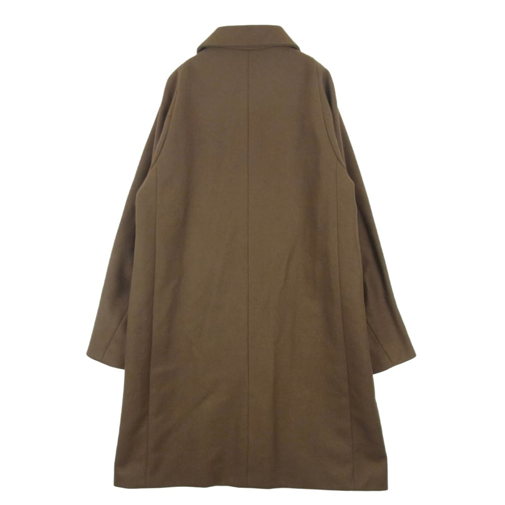 ATTACHMENT アタッチメント AC62-218 カシミヤ混平二重メルトン ステンカラー バルカラー コート 日本製 ブラウン系 3【中古】