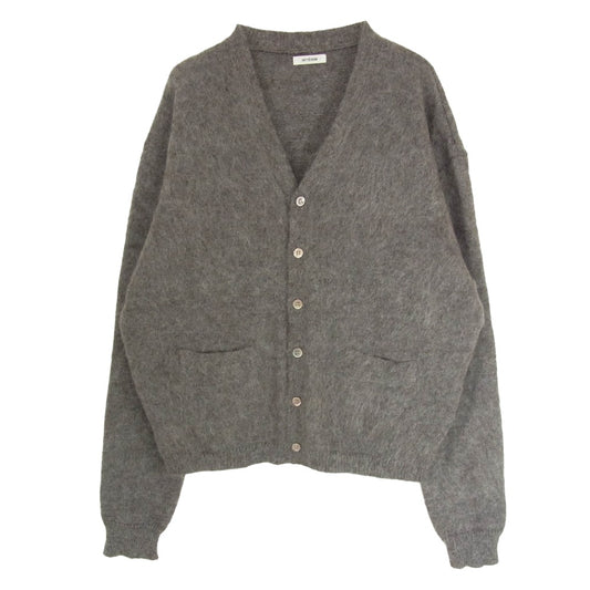 インテリム キッドモヘア カーディガン ブラウン系 グレーベージュ系 5【中古】