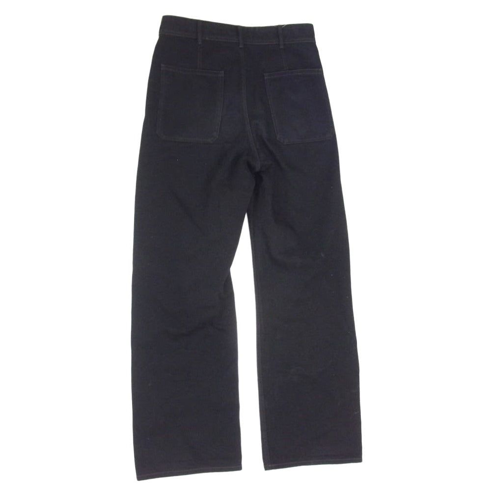 LEMAIRE ルメール DENIM SAILOR PANTS セーラー デニムパンツ ブラック系 48【中古】