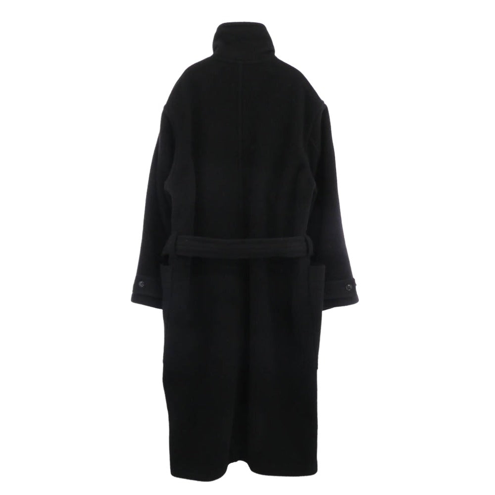 LEMAIRE ルメール 22AW WRAP COAT DOUBLE WOOL 両面ウール ヴァージンウール ラップコート ブラック系 L【中古】