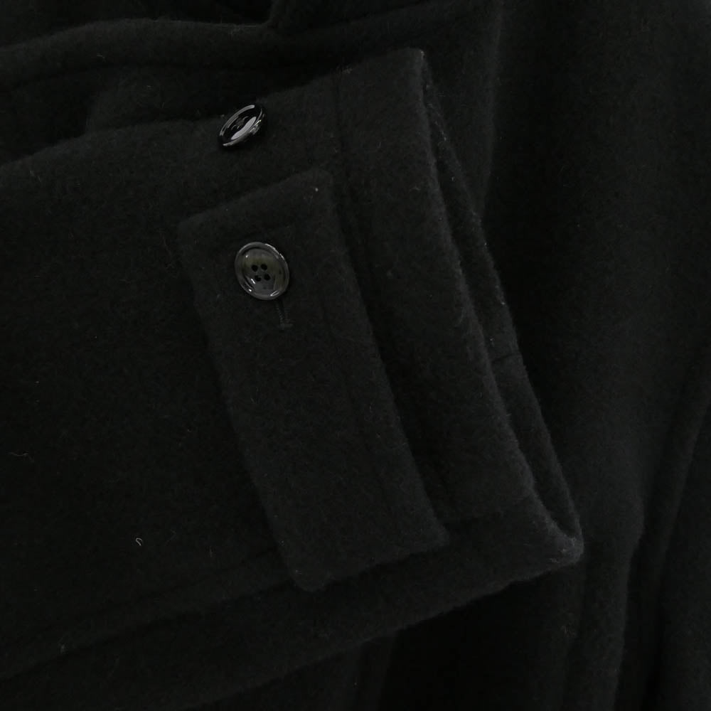 LEMAIRE ルメール 22AW WRAP COAT DOUBLE WOOL 両面ウール ヴァージンウール ラップコート ブラック系 L【中古】
