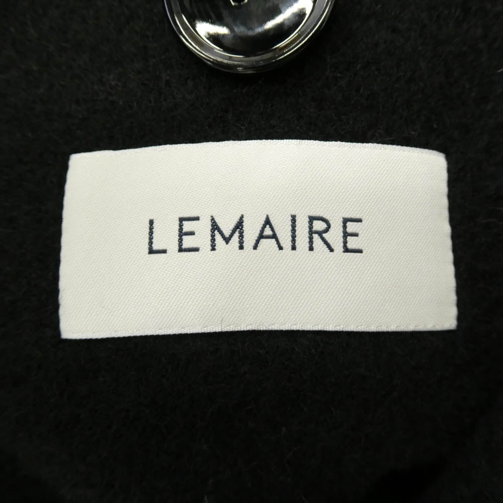 LEMAIRE ルメール 22AW WRAP COAT DOUBLE WOOL 両面ウール ヴァージンウール ラップコート ブラック系 L【中古】