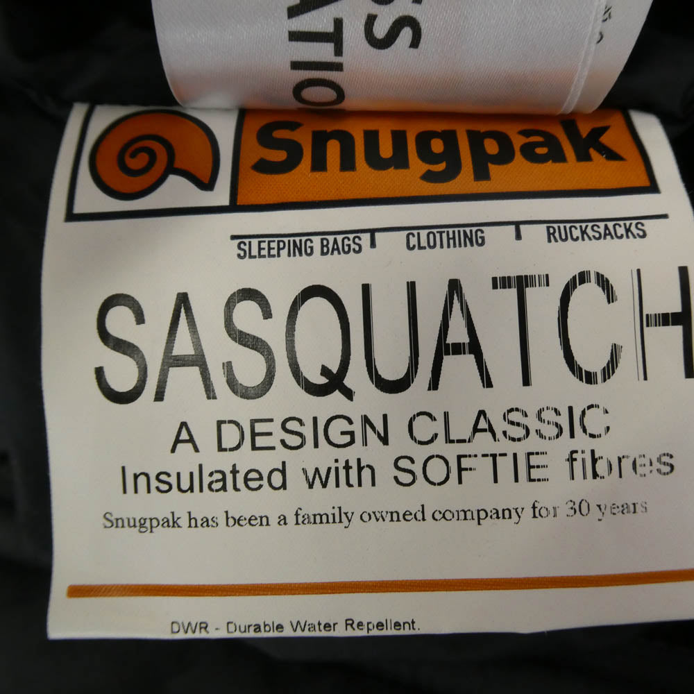 スナグパック sasquatch サスカッチ 中綿 ジャケット ブラック系 L【中古】