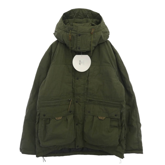 NANGA ナンガ N1TJKHH2 HINOC DOWN JACKET ヒノック ダウン ジャケット カーキ系 XL【極上美品】【中古】