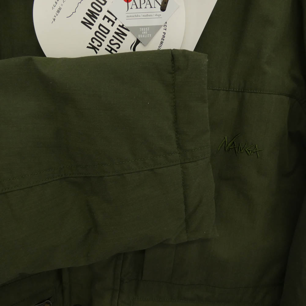 NANGA ナンガ N1TJKHH2 HINOC DOWN JACKET ヒノック ダウン ジャケット カーキ系 XL【極上美品】【中古】