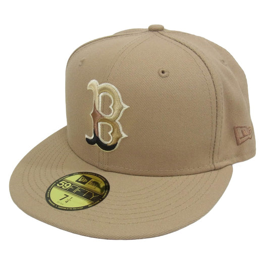 NEW ERA ニューエラ 59FIFTY ワールドシリーズ ブルックリン・ドジャース ベースボール キャップ ベージュ ブラウン系 7 1/4【極上美品】【中古】