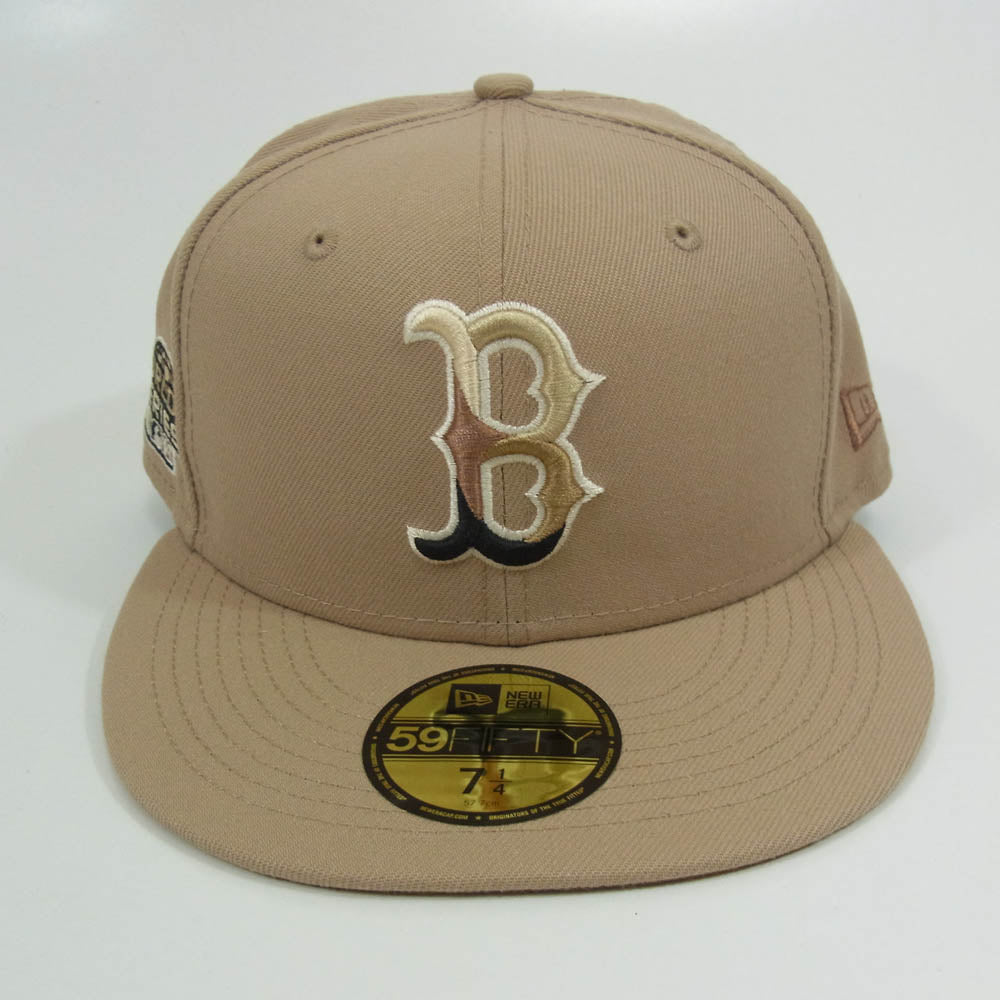 NEW ERA ニューエラ 59FIFTY ワールドシリーズ ブルックリン・ドジャース ベースボール キャップ ベージュ ブラウン系 7 1/4【極上美品】【中古】