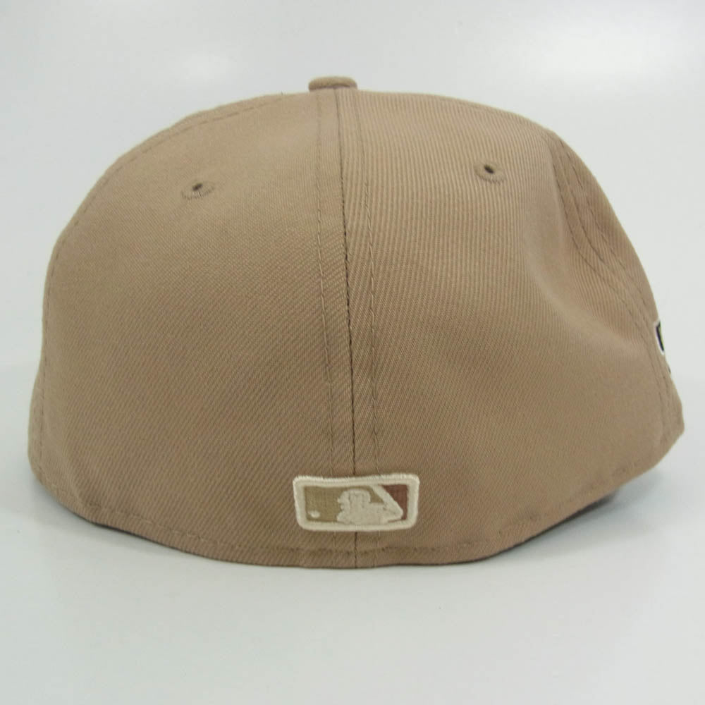 NEW ERA ニューエラ 59FIFTY ワールドシリーズ ブルックリン・ドジャース ベースボール キャップ ベージュ ブラウン系 7 1/4【極上美品】【中古】