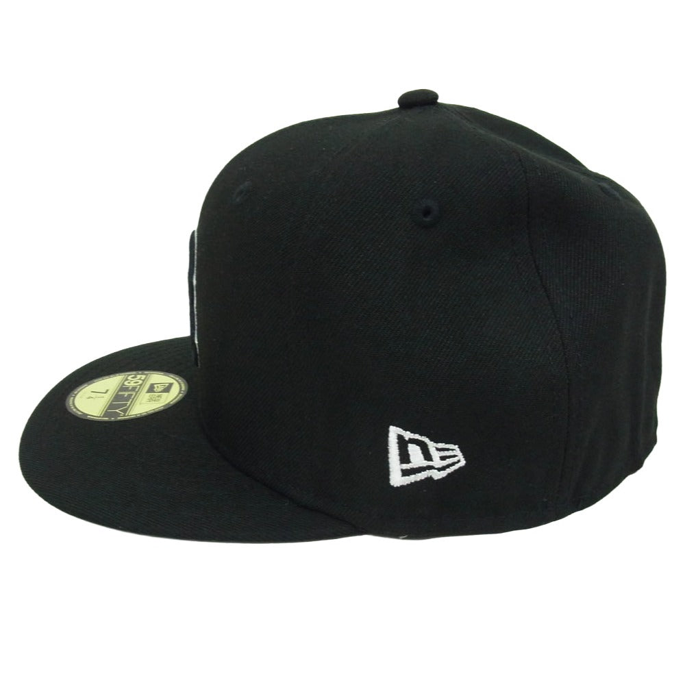 NEW ERA ニューエラ 59FIFTY ワールドシリーズ ブルックリン・ドジャース ベースボール キャップ ブラック系 7 1/4【極上美品】【中古】