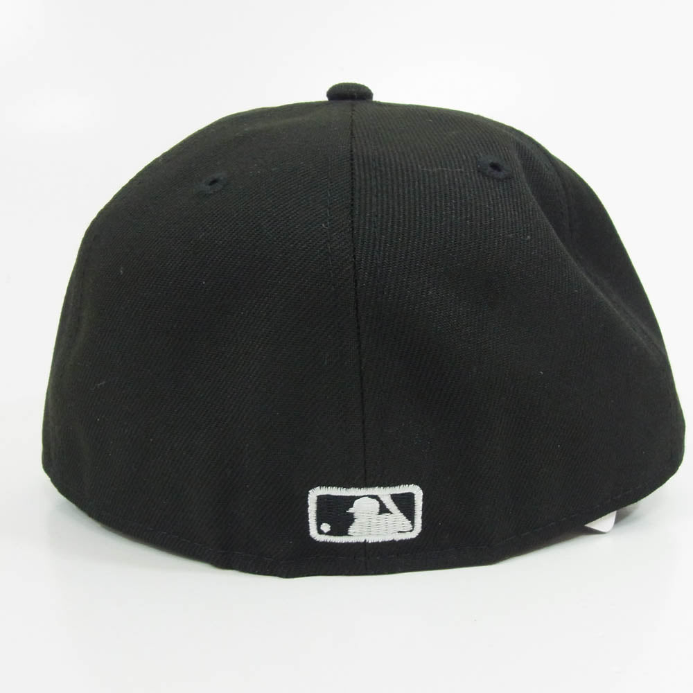 NEW ERA ニューエラ 59FIFTY New York Yankees ニューヨークヤンキース フラワー ベースボール キャップ ブラック系 7 1/4【極上美品】【中古】