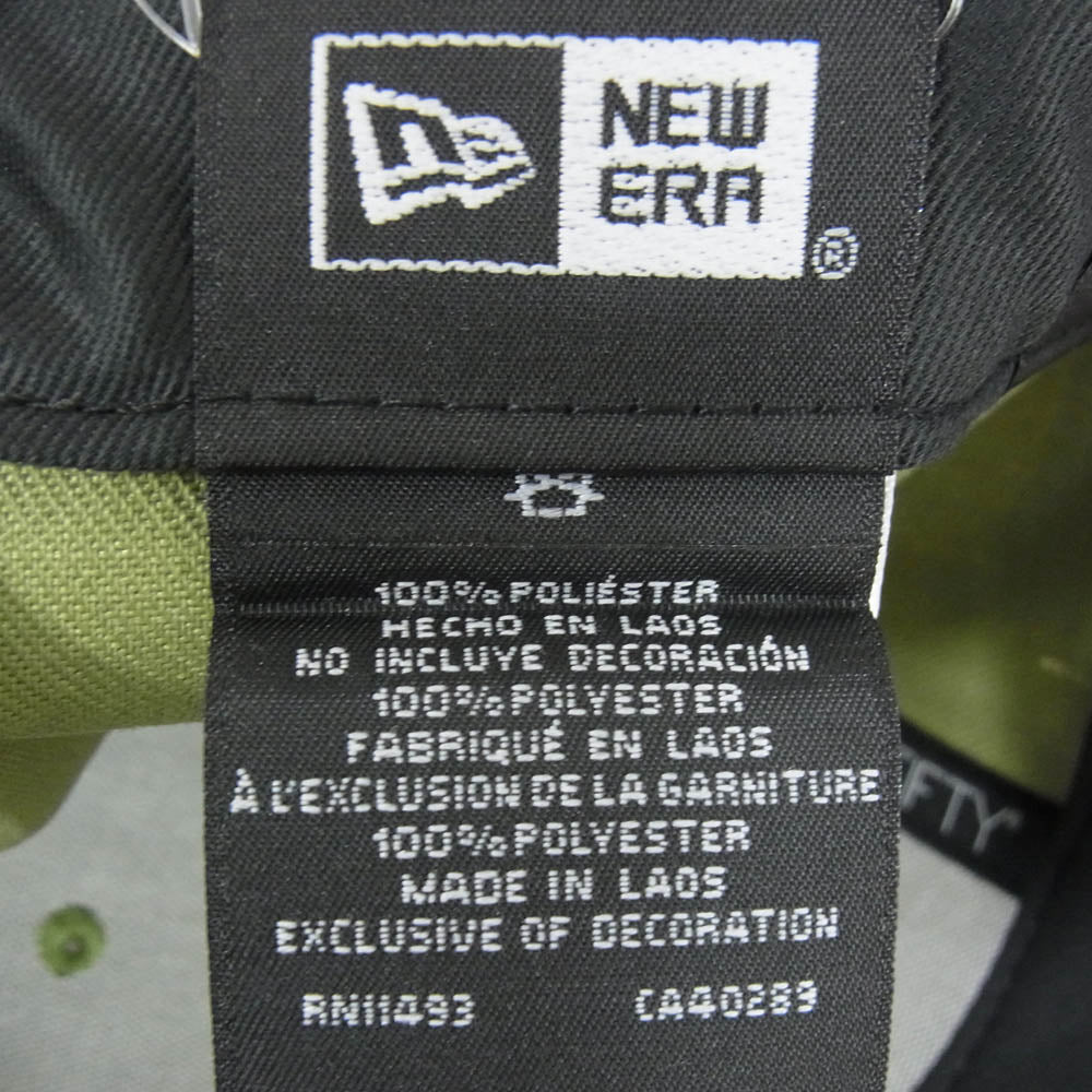 NEW ERA ニューエラ 59FIFTY BOSTON ブルックリン・ドジャース カモフラ ベースボール キャップ ブラック カーキ系 7 1/4【美品】【中古】