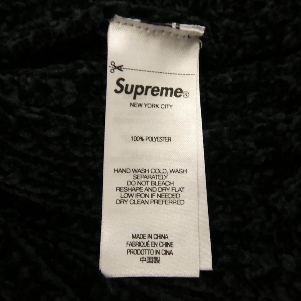 Supreme シュプリーム 24AW Chenille Sweater Vest シェニール セーター ニット ベスト ブラック系 L【極上美品】【中古】