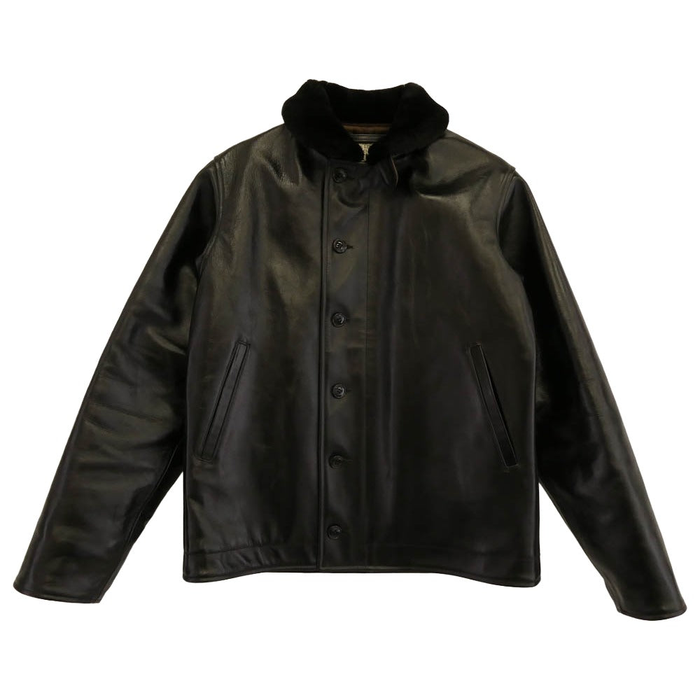 Buzz Rickson's バズリクソンズ BR80640 WILLIAM GIBSON COLLECTION Type BLACK LEATHER N-1 ウィリアムギブソン レザー ジャケット ブラック系 40【極上美品】【中古】