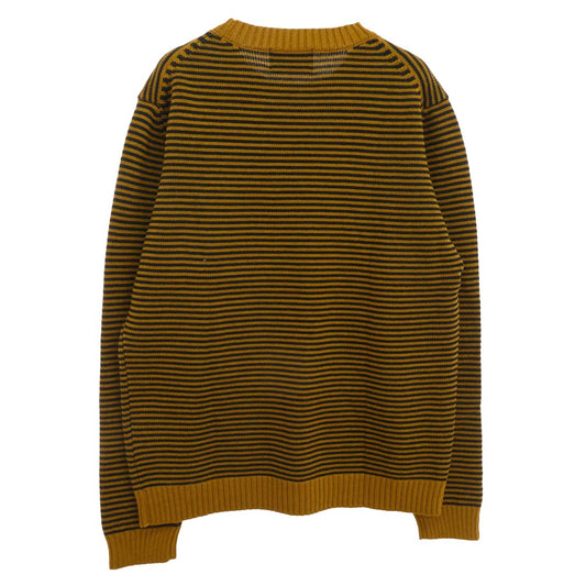 TENDERLOIN テンダーロイン 13AW T-BOARDER KNIT ボーダーニット ウール セーター ブラック マスタード ブラック系 マスタードイエロー系 M【極上美品】【中古】