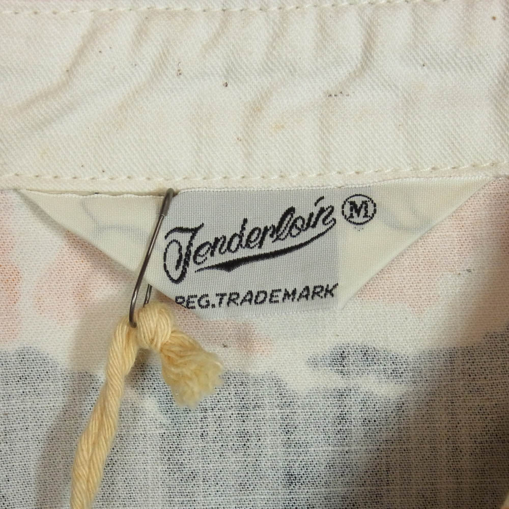 TENDERLOIN テンダーロイン T-TIGER COVERALL タイガー カモ 切替 コットン カバーオール ジャケット オレンジ系 オフホワイト系 M【中古】