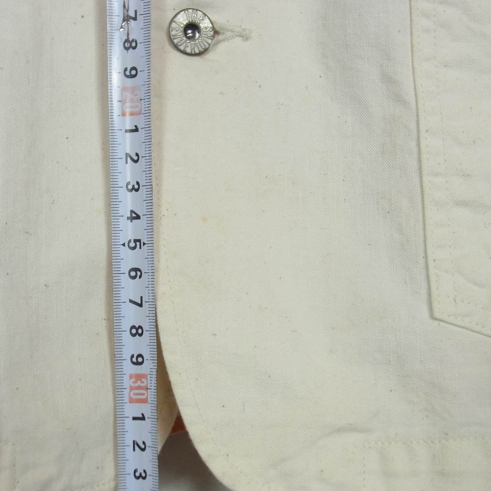 TENDERLOIN テンダーロイン T-TIGER COVERALL タイガー カモ 切替 コットン カバーオール ジャケット オレンジ系 オフホワイト系 M【中古】