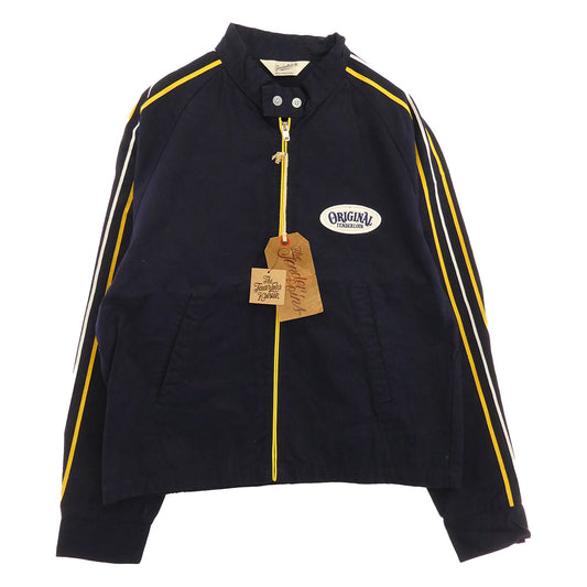 TENDERLOIN テンダーロイン 13AW T-RACING ZIP JKT ロゴワッペン レーシング ジップ ジャケット ネイビー系 M【中古】