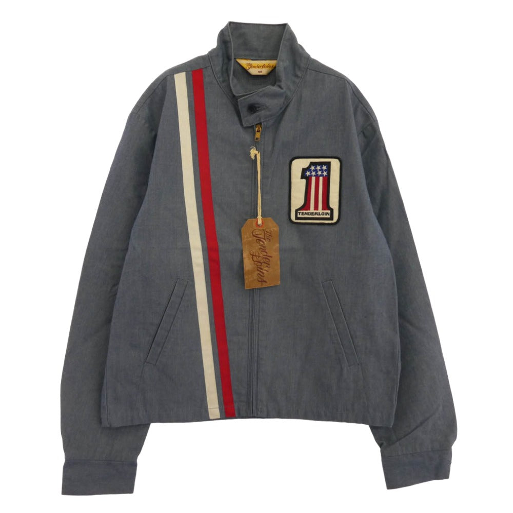TENDERLOIN テンダーロイン T-RACING JKT DENIM レーシング デニム スイングトップ ジャケット ブルー系 M【中古】