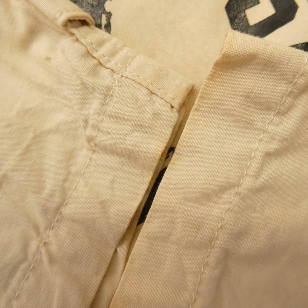 TENDERLOIN テンダーロイン ATX パーカー CAHULAWASSEE RIVER ロゴ トマホーク プリント プルオーバー コットン パーカー ライトベージュ系 M【中古】