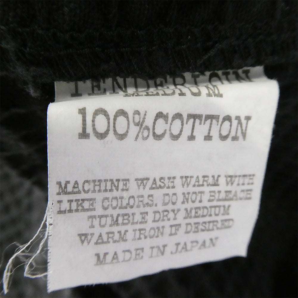 TENDERLOIN テンダーロイン 14SS T-WAFFLE JKT ZIP フラッグ刺繍 アーム ロゴワッペン ワッフル ジャケット TALON ZIP ブラック系 M【中古】