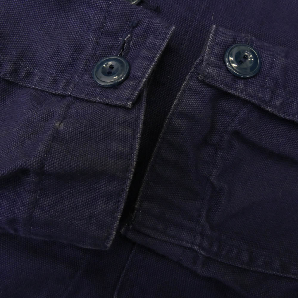 TENDERLOIN テンダーロイン 16SS T-BEST COVERALL ロゴワッペン バック チェーンステッチ 刺繍 スタンドカラー コットン カバーオール パープル系 M【中古】