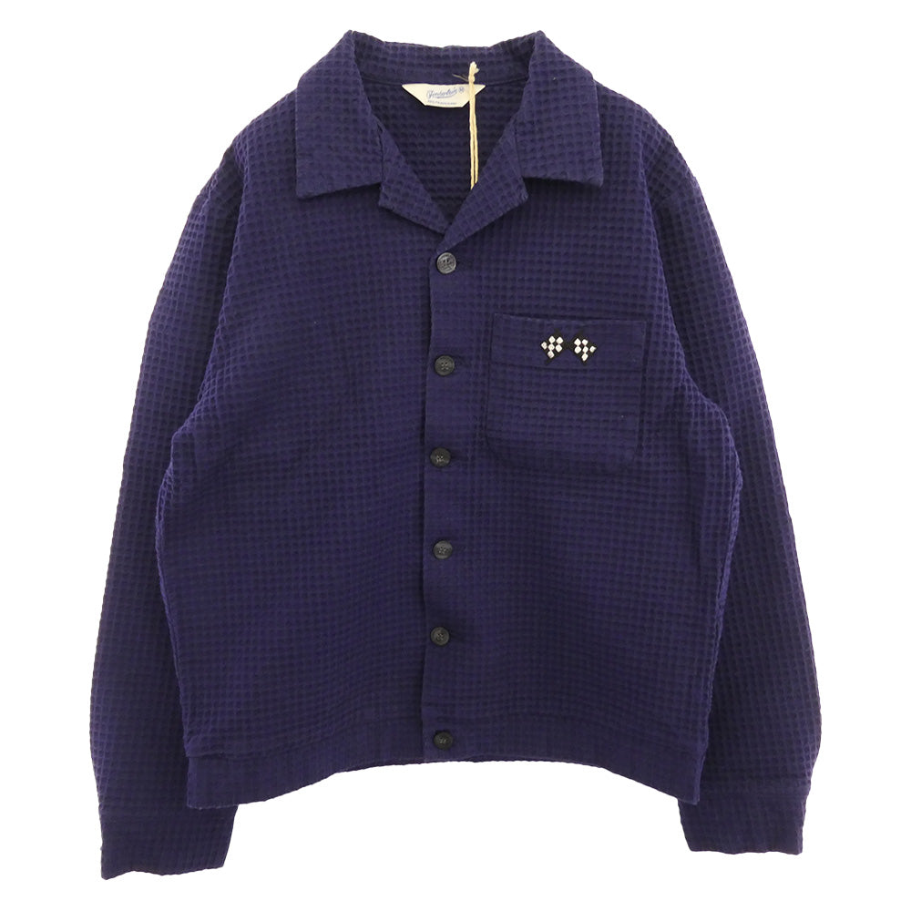 TENDERLOIN テンダーロイン 13SS T-WAFFLE JKT フラッグ刺繍 バック ロゴワッペン ワッフル ジャケット ネイビー系 M【中古】