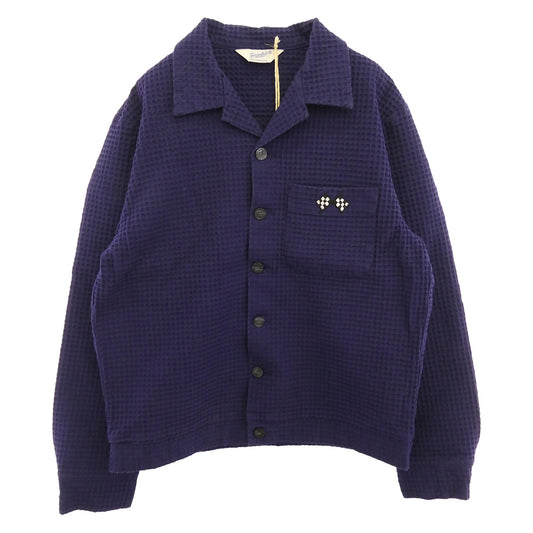 TENDERLOIN テンダーロイン 13SS T-WAFFLE JKT フラッグ刺繍 バック ロゴワッペン ワッフル ジャケット ネイビー系 M【中古】