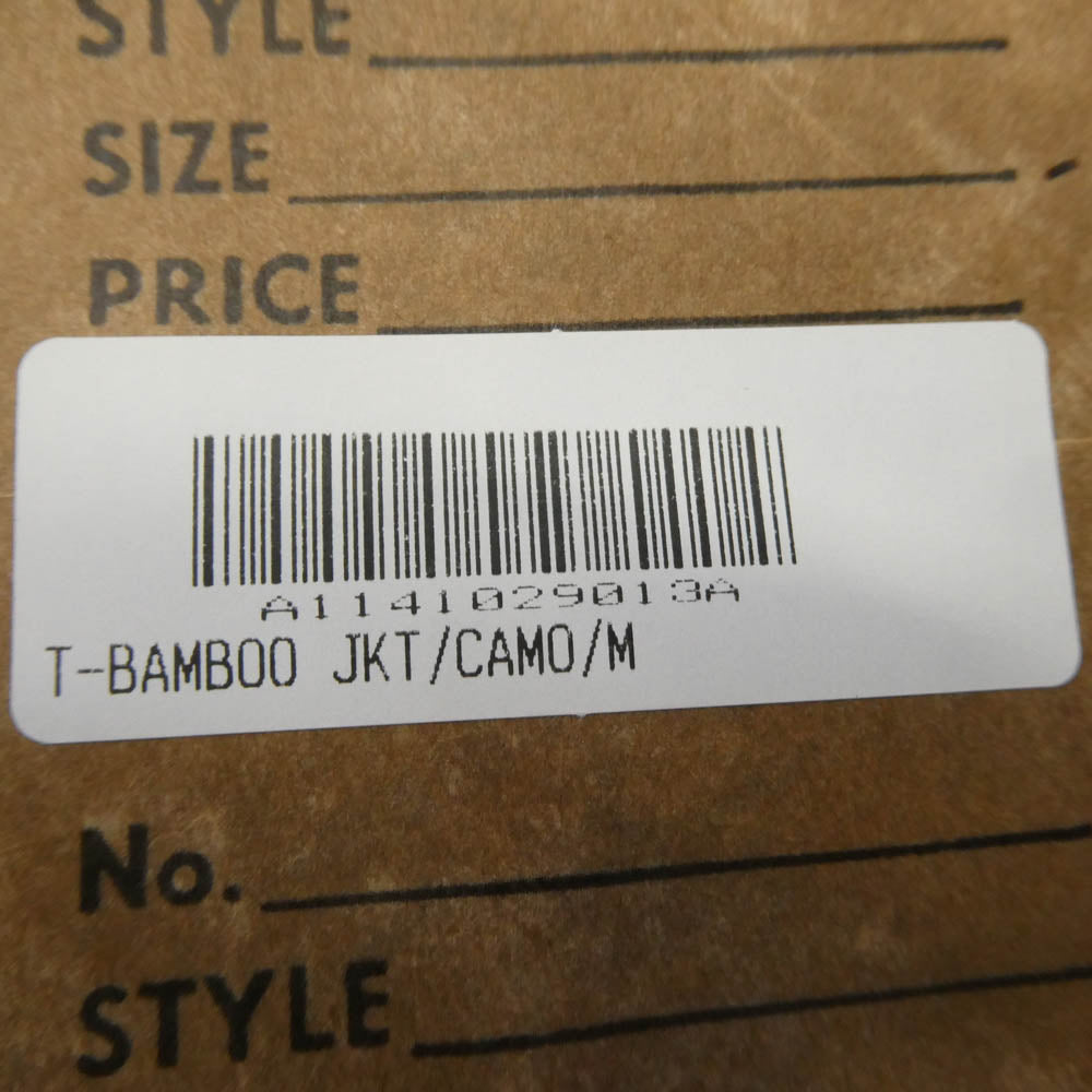 TENDERLOIN テンダーロイン 14SS T-BAMBOO JKT タイガーカモ タイガー ドラゴン バックロゴ 刺繍 バンブージャケット TALON ZIP カモフラージュ系 M【美品】【中古】
