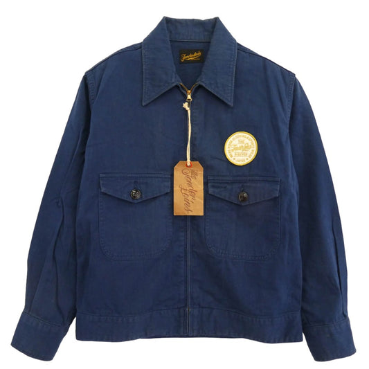 TENDERLOIN テンダーロイン T-WORK JKT ロゴワッペン バック チェーンステッチ ロゴ 刺繍 ワーク ジャケット ネイビー系 M【中古】