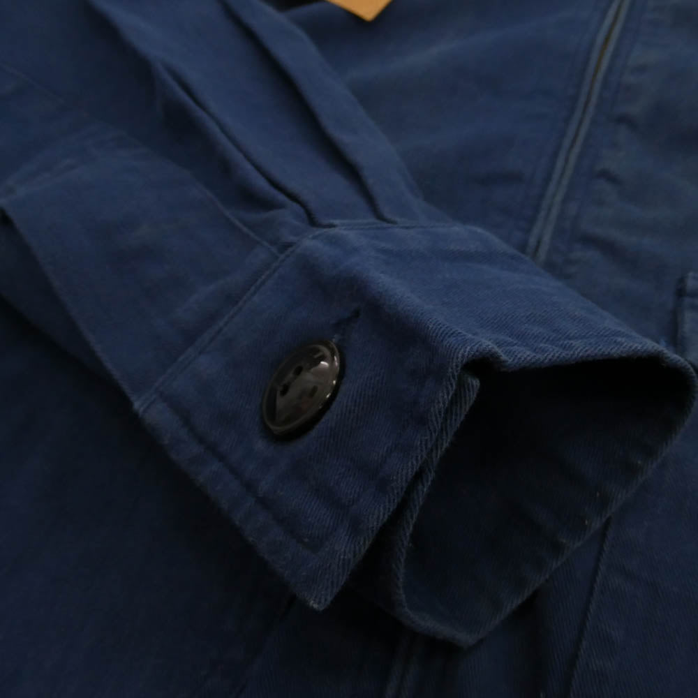 TENDERLOIN テンダーロイン T-WORK JKT ロゴワッペン バック チェーンステッチ ロゴ 刺繍 ワーク ジャケット ネイビー系 M【中古】