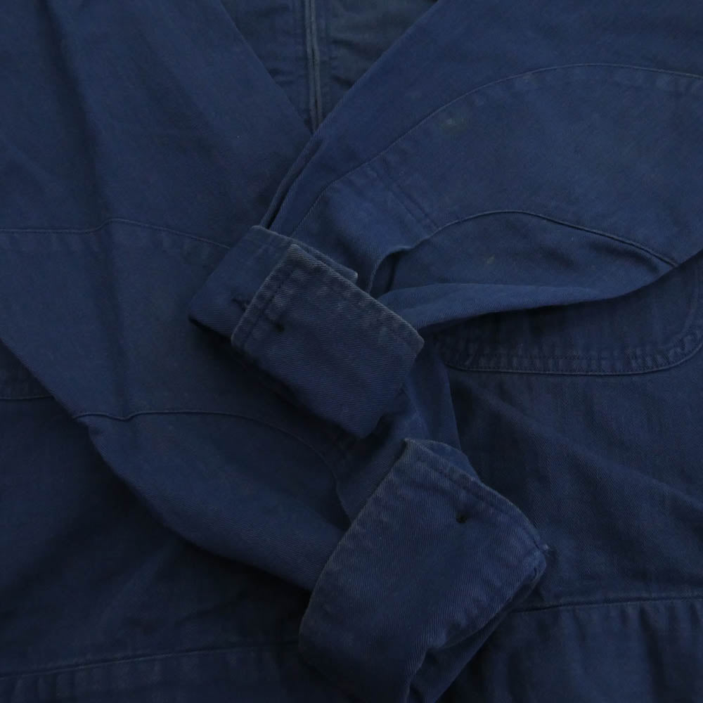 TENDERLOIN テンダーロイン T-WORK JKT ロゴワッペン バック チェーンステッチ ロゴ 刺繍 ワーク ジャケット ネイビー系 M【中古】