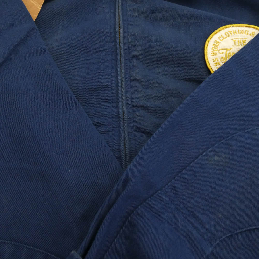 TENDERLOIN テンダーロイン T-WORK JKT ロゴワッペン バック チェーンステッチ ロゴ 刺繍 ワーク ジャケット ネイビー系 M【中古】