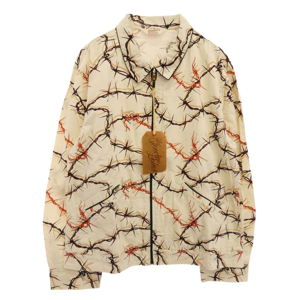 TENDERLOIN テンダーロイン T-DRIZZLER BW 有刺鉄線 総柄 ドリズラー ジャケット TALON ZIP M【中古】