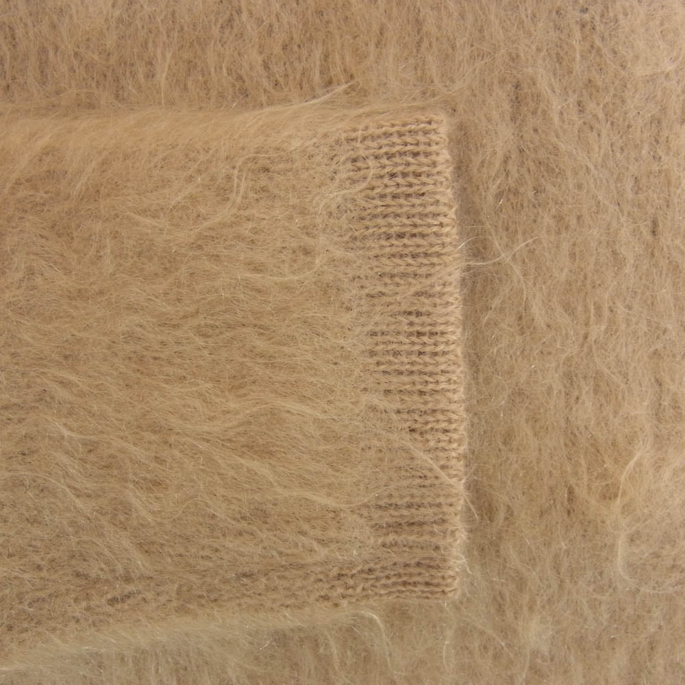 TENDERLOIN テンダーロイン T-MOHAIR V モヘア シャギー Vネック ウール ニット ベージュ系 M【美品】【中古】