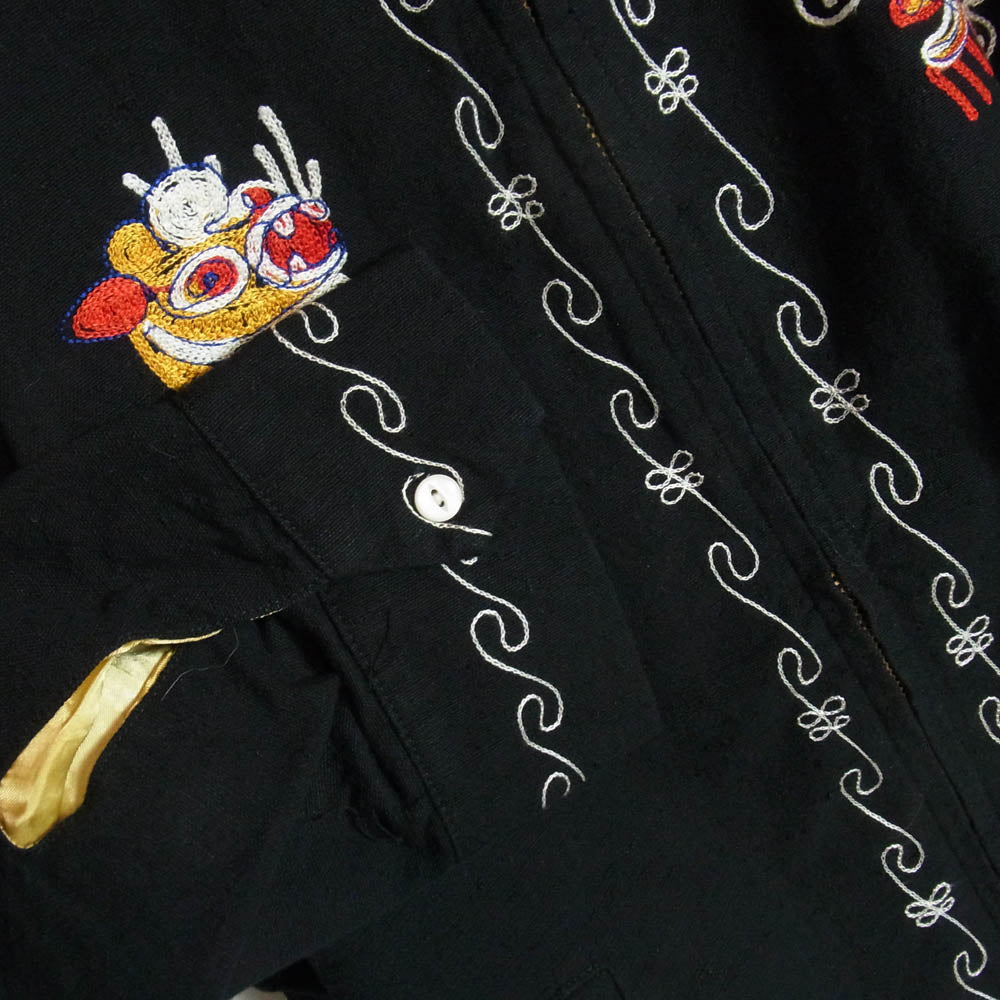 TENDERLOIN ドラゴン刺繍 スーベニアジャケット X-Small TENDERLOIN テンダーロイン T-SOUVENIR タイガー ドラゴン 虎 龍