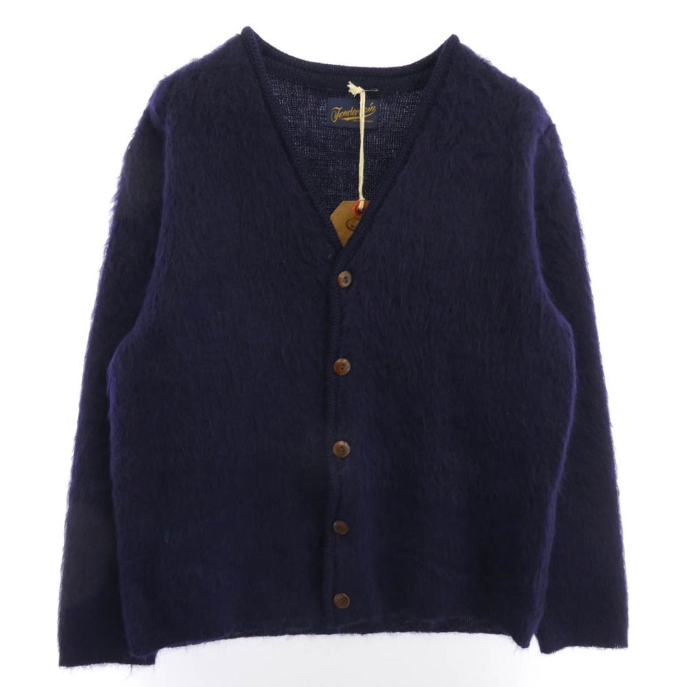 TENDERLOIN テンダーロイン T-MOHAIR CARDIGAN モヘア シャギー カーディガン I-BLUE インディゴブルー系 M【極上美品】【中古】