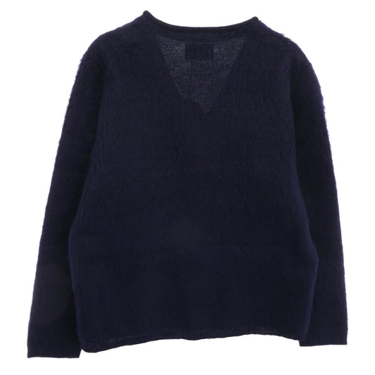 TENDERLOIN テンダーロイン T-MOHAIR CARDIGAN モヘア シャギー カーディガン I-BLUE インディゴブルー系 M【極上美品】【中古】