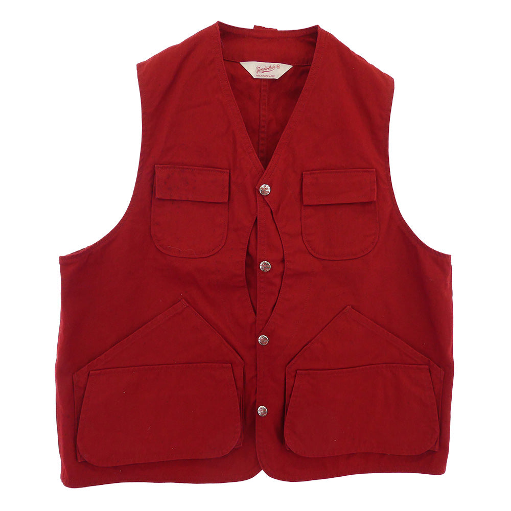 TENDERLOIN テンダーロイン T-FIELD VEST フィールド コットンダック生地 ベスト レッド レッド系 M【中古】 TENDERLOIN テンダーロイン T-FIELD VEST フィールド コットンダック