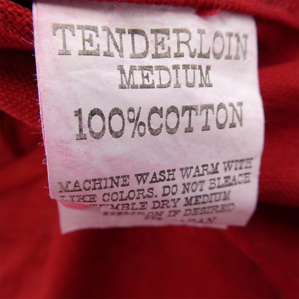 TENDERLOIN テンダーロイン T-FIELD VEST フィールド コットンダック生地 ベスト レッド レッド系 M【中古】